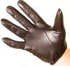 HIGHSHINE Men's Ultra Thin Unlined Soft Leather Short Gloves Black