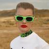 New Oval Cat Eye Sunglasses Women Luxury Brand Small Frame Vintage Style Shades for Female Fashion