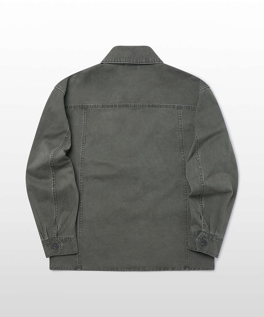 West Grand Boulevard Cooper Washed Cotton Chore Jacket Washed Khaki
