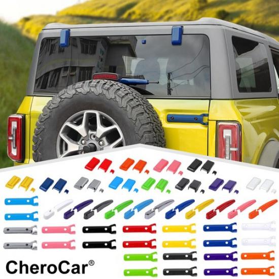 Heckscheibenwischerarm Glas Heckklappenscharnier Abdeckung Zierleisten-Kit Für + Ford Bronco