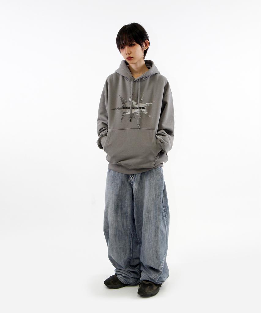 Throwing Star Hoodie Khaki Beige