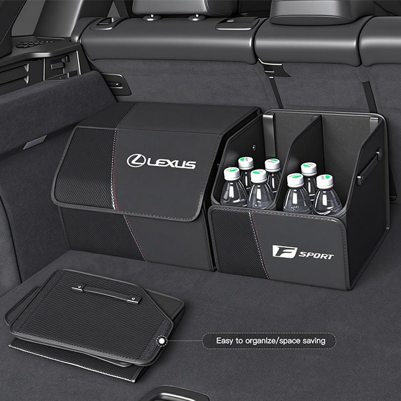Lexus Folding Car Trunk Organizer Box Storage Bag Tools Tidying For Lexus F SPORT ES RX NX LS UX LM LX GX LC RZ IS CT GS RC HS