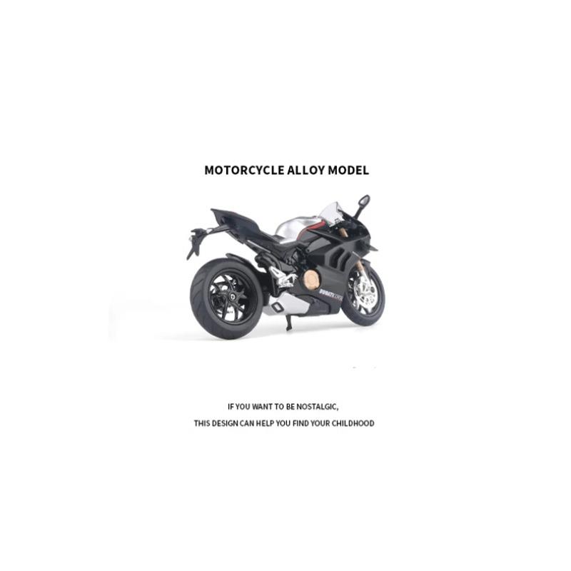 1/12 Ducati Panigale V4S Alloy Racing Cross-country Motorcycle Model Simulation Toy Street Motorcycle Model Collection Kids Gift