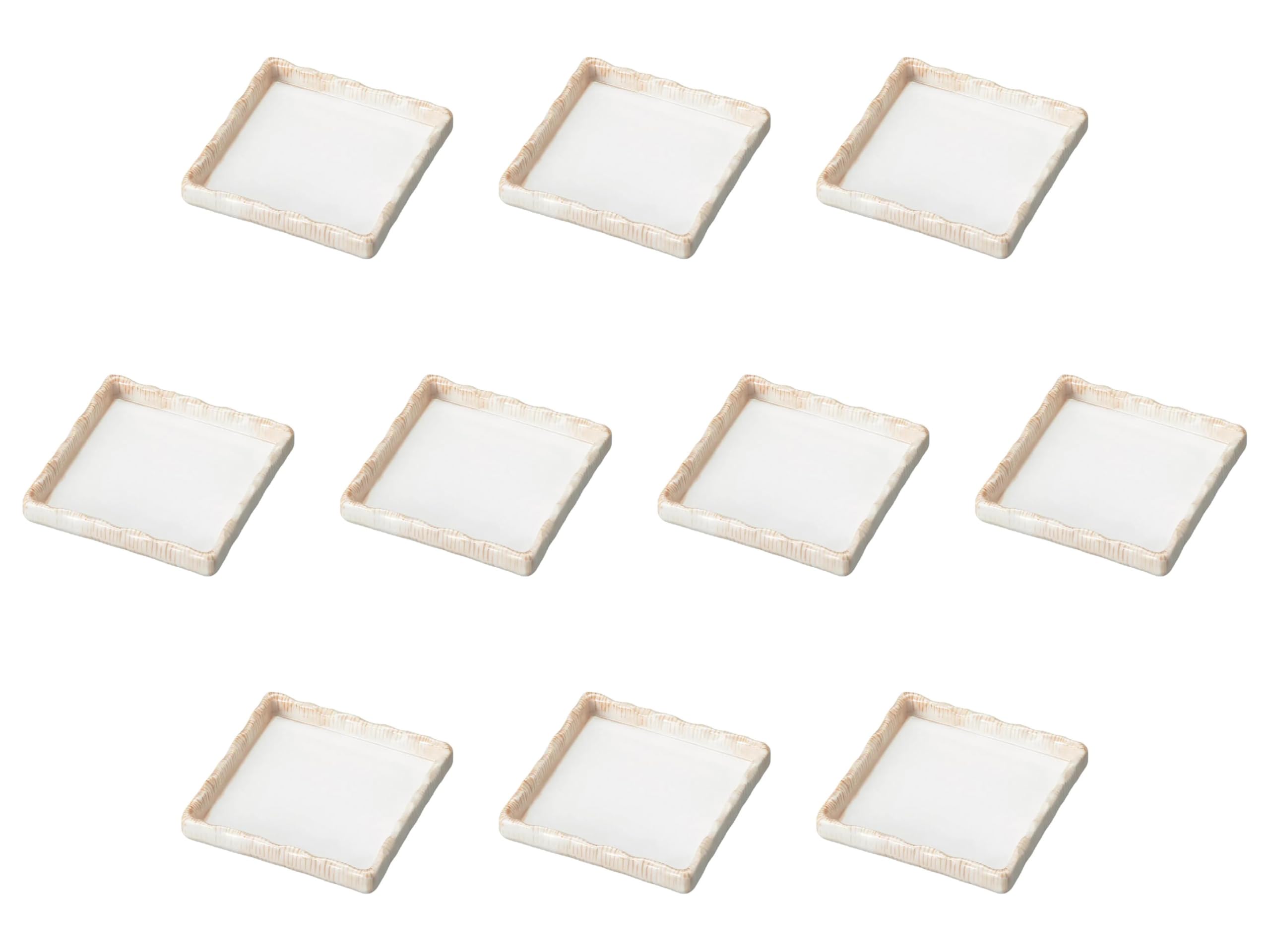 

Набор из 10 чайных бордюрных роллов Shokado x x Shokado Усиленный фарфор Setomonohonpo [11.2 11.2 2.5 см]