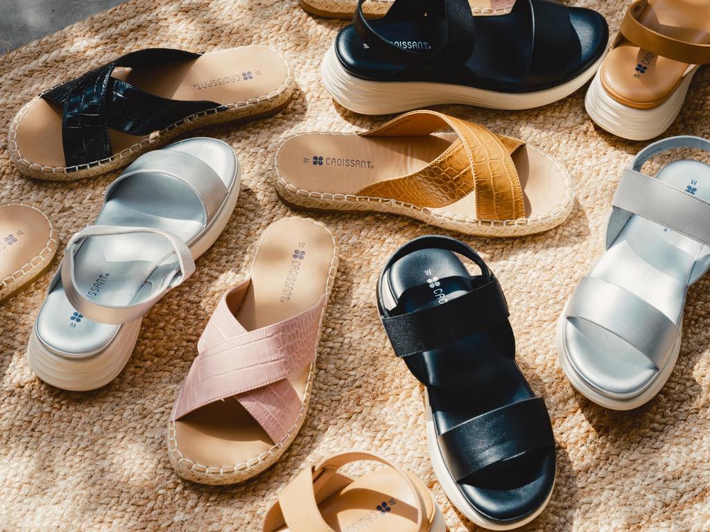 Lightweight Platform Sandals for Silver Large [Croissant] Sandals, Women, CR4603, (902)