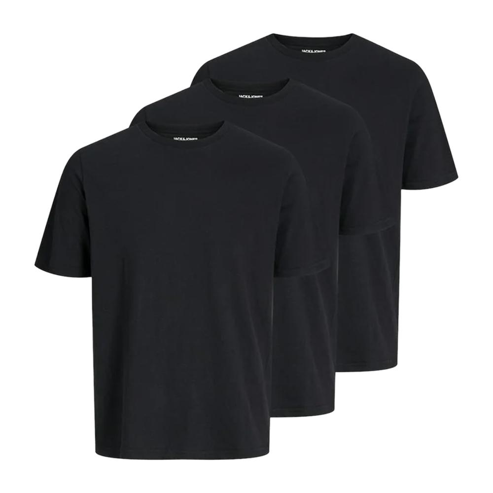 Jack And Jones Mens Plain Short-Sleeved T-Shirt (Pack of 3)