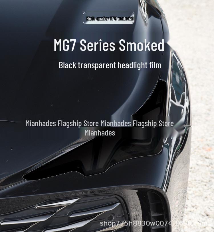 MG7 23 Model Color-Changing Smoked Headlight & Daytime Running Light Protection Film - TPU
