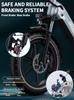 ONESPORT OT08 Elektrické kolo 500W Motor 48V 18Ah Baterie 20palcové Tlusté Pneumatiky E-Bike s Hydraulickou Kotoučovou Brzdou pro Všechny Terény