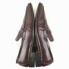 Salvatore Ferragamo Herrenschuhe Loafer Mokassin Slipper Braun Größe 9D 27.0-27.5 Made in Italy(GEBRAUCHT)