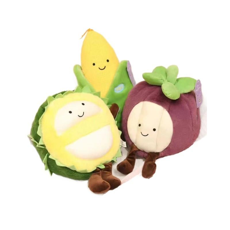 Vegetable Plush Toy Collection For Kids Soft Cotton Filled Cuddle Pillow