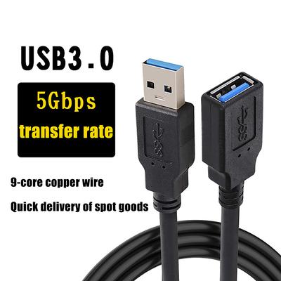 100Cm/150Cm/200Cm Prodlužovací USB kabel USB 3.0 samec na samici Prodlužovací kabel Nabíjení a synchronizace dat USB 3.0