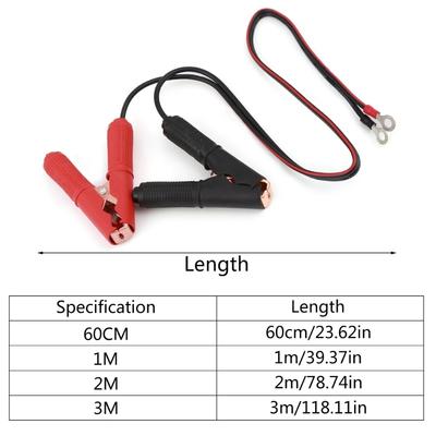 Upgraded 100Amp Car Battery Power Wire Line Cable Power Emergency Line with Jump Starter Alligator Clamp Battery Inverter Cable