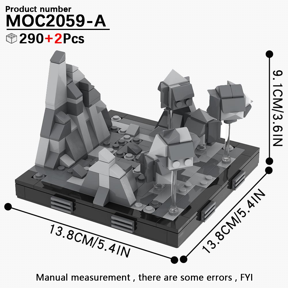 MOOXI Seria Wojen Kosmicznych Model Scenariuszowy MOC Klocki DIY Diorama Zabawki dla Dorosłych i Dzieci Zestaw Klocków Prezenty Montessori Dekoracja