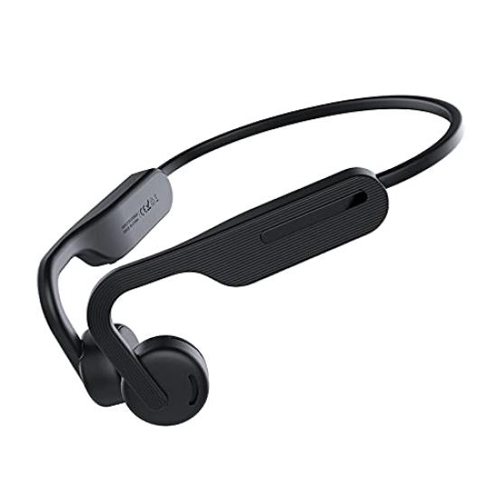 

Беспроводные наушники Salerno с костной проводимостью, 15 часов воспроизведения, с открытым ухом (черный) чёрный