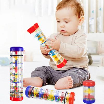 Montessori Baby Regenstab 0 12 Monate Musikinstrument Spielzeug Rassel Shaker Kleinkinder Sensorische Entwicklung Spielzeug Kunststoff Regen Maker Spielzeug