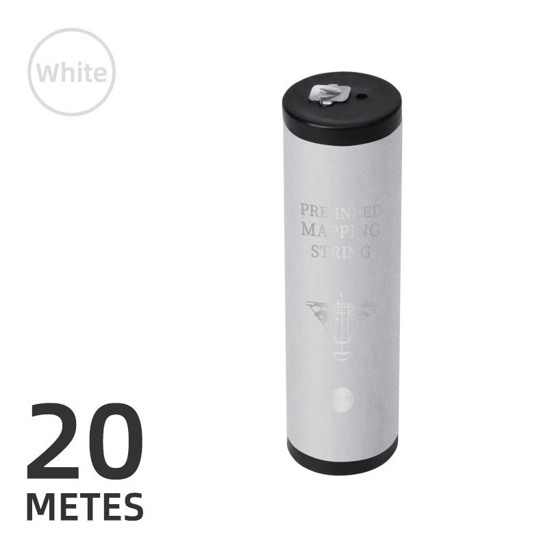 

20-метровая нить для разметки бровей микроблейдингом, предварительно окрашенная нить-маркер для бровей, нить для позиционирования тату-бровей, линия для окрашивания, инструмент для измерения ПМУ белый