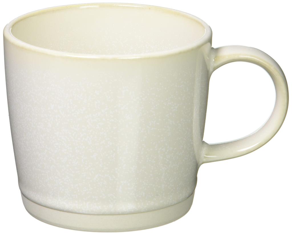 Set de 2 căni ENKEL Classico, ceramică Minoru Pottery, Mino Ware, alb