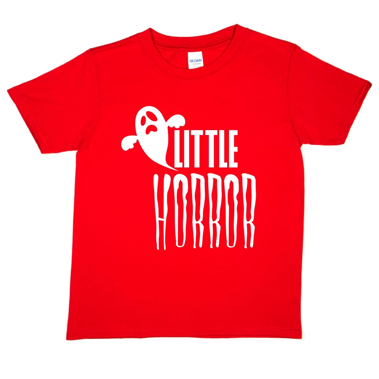 Halloween Funny Tee Little Horror Monster Spooky Costume Funny Kids T shirt L