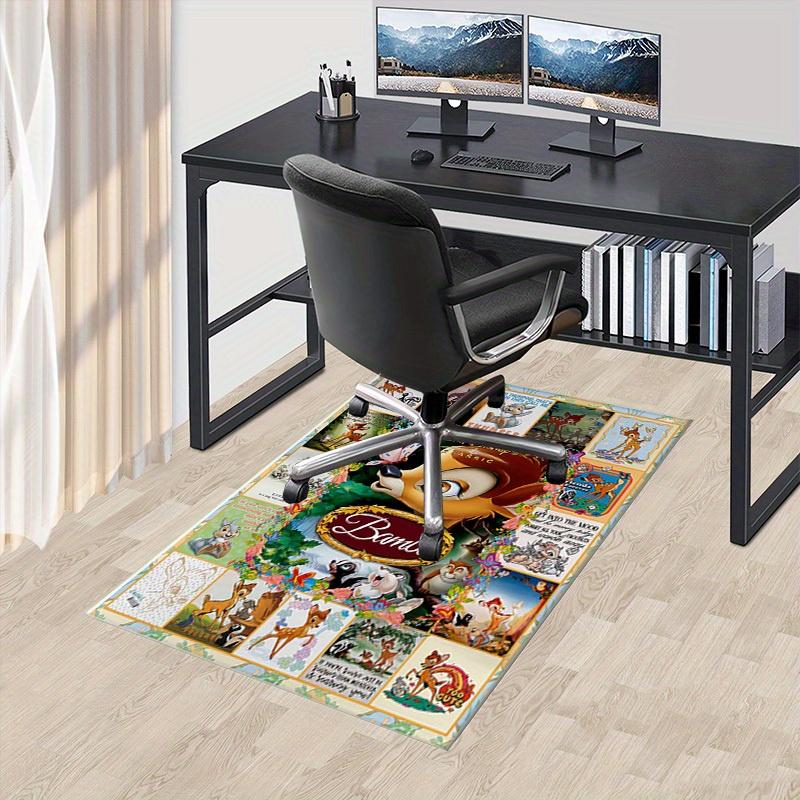 Bambi Themed Office Carpet, Under Chair Rug, Gift for, Home Decor, Disney Classic, Forest Friends, Cute Animal Prints, Inspirational 60cm by 90cm
