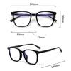 1Pcs Vintage Square Frame Computer Glasses Women Men Anti Blue Eyewear  Simple Design Flat Mirror eyewear