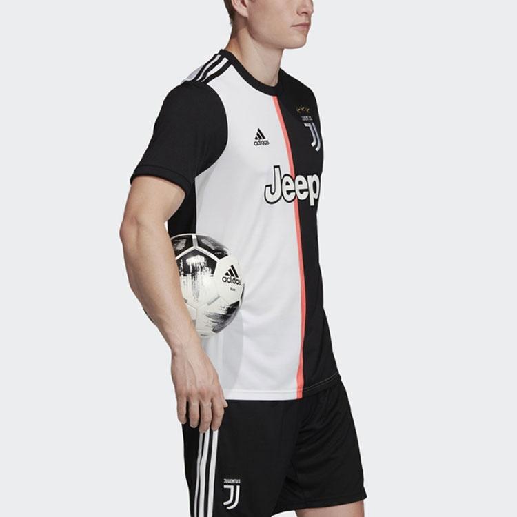 adidas Juve H Jsy Juventus Home Sports Soccer/Football tournament Jersey Short Sleeve Colorblock Men's DW5455
