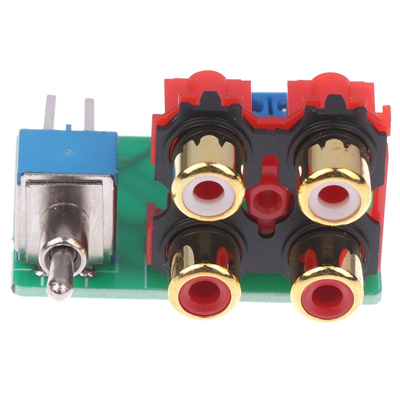 2-Ways Signal Switching Board 2 In 1Out Audio Source Switchboard Accessories