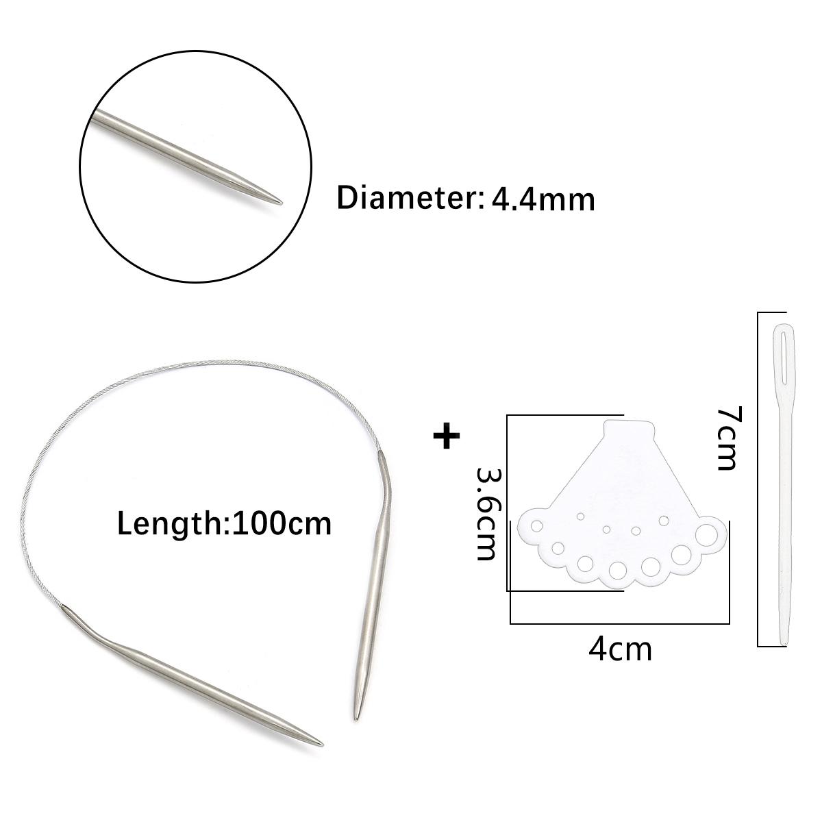 

1 шт., кольцо из нержавеющей стали, игла, полый свитер, игла, аксессуары для рукоделия