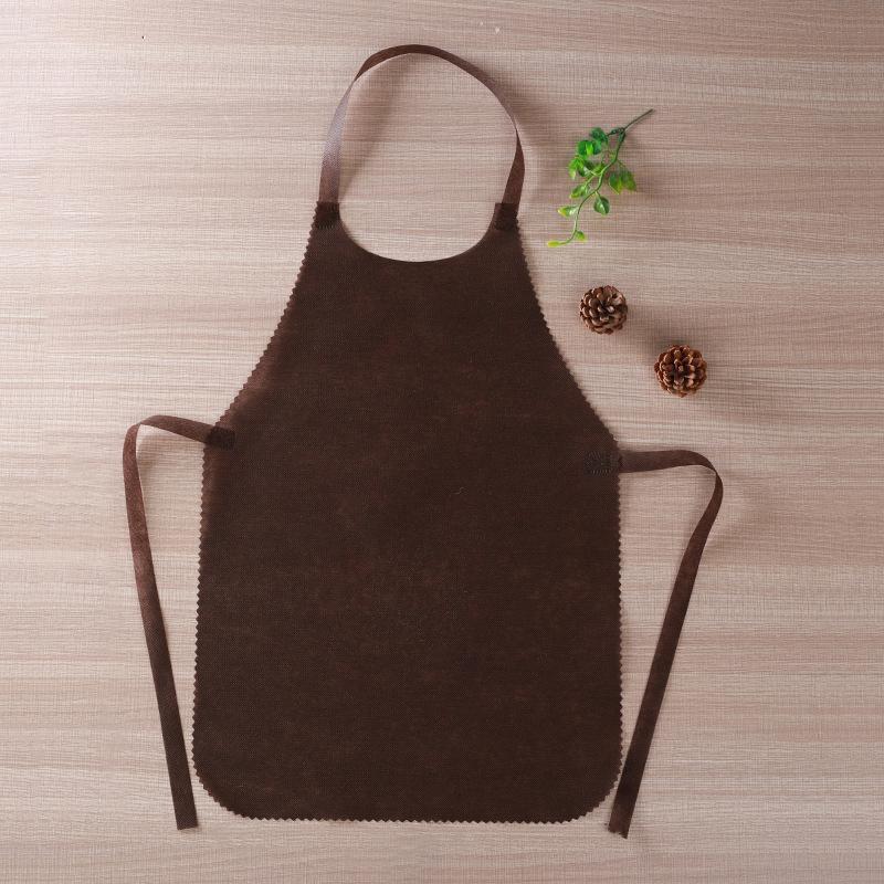 10pcs Disposable Non Woven Aprons Kitchen Aprons Solid Color Anti-fouling Breathable For Cooking, BBQ, Waiters, Hairdressing