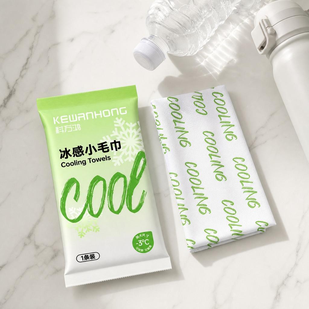 Cooling Towels for Sports and Outdoor Use Instant Cold Sensation Ice Cooling Towel Reusable Lightweight Fabric for Heat Relief and Sweat Absorption
