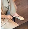 Fashion Elegant Minimalist and Niche Style Ballerina Women's Flat Round Toe Comfort Slip-On Ladies Loafers Leather Single Mules Shoes