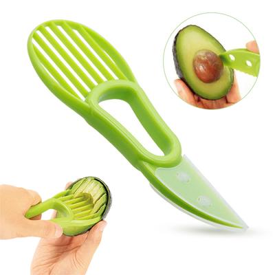 3 In 1 Avokado Dilimleyici Shea Tart Tereyağı Meyve Soyucu Kesici Hamuru Ayırıcı Plastik Bıçak Mutfak Sebze Araçları Mutfak Aletleri