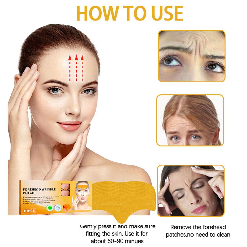 10/30/50Pcs Forehead Wrinkle Patch Face Wrinkle Patch Anti-Aging Lift Face Firming Skin Droop Law Mouth Wrinkle Cheek Patch