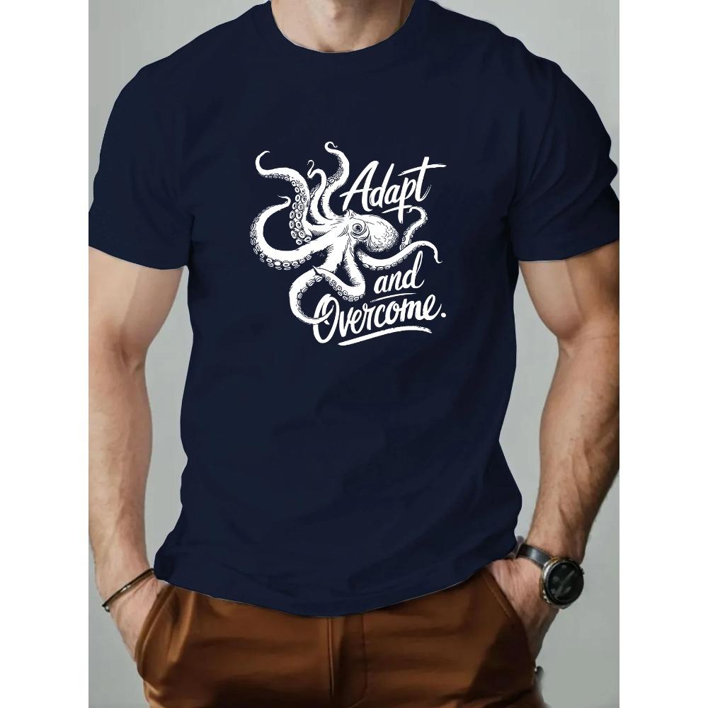 Male T-Shirt Cotton Graphic Tees for Men 2025 Trendy Fashion Print Summer Casual Soft Breathable Crewneck Daily Top