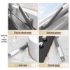 Long-Handled Crevice and Scraper Brush for Cleaning Tile Corners and Floor Gaps