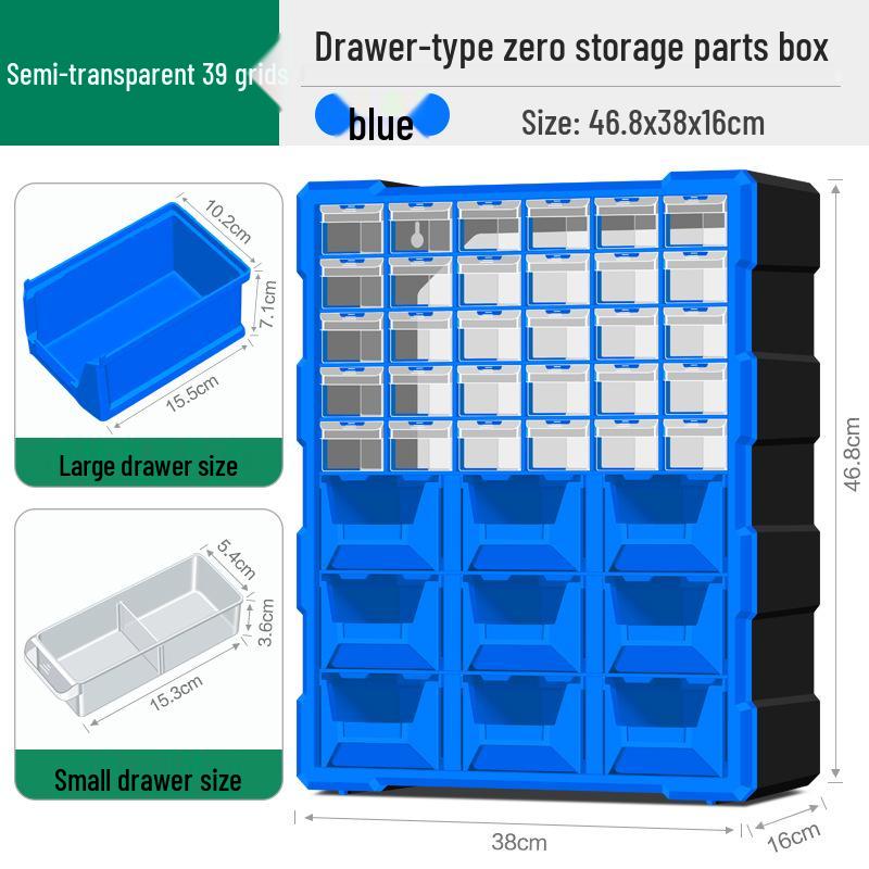 Parts Storage Cabinet with Drawers for Electronics, Hardware, & Screws