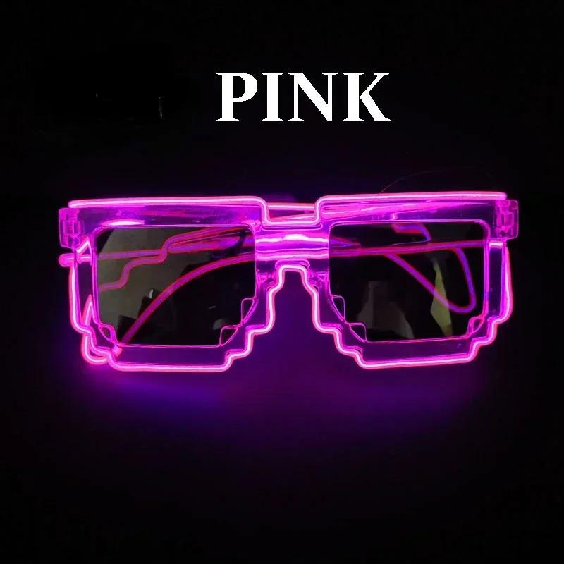 

Led Sunglasses for Glow Party Glasses glow in the dark Flashing Mosaic UV400 Eyewear Unisex Gift Toy led luminous glasses