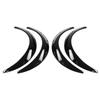 4 Pieces 850mm 33.5 Inch Flexible Car Front and Rr Flares Extra Wide Car Body Wheel Arches   Fitment ABS Black