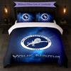 Millwall Custom Name Text Bedding Set 1 Duvet Cover+2 Pillowcases Soccer Logo Personalized Gift For Special Occasion Bedroom Decor