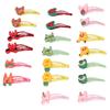 20pcs Pet Snap Hair Clips Letter Style Plastic Cute Pet Hairpins for Dogs Cats Rabbits