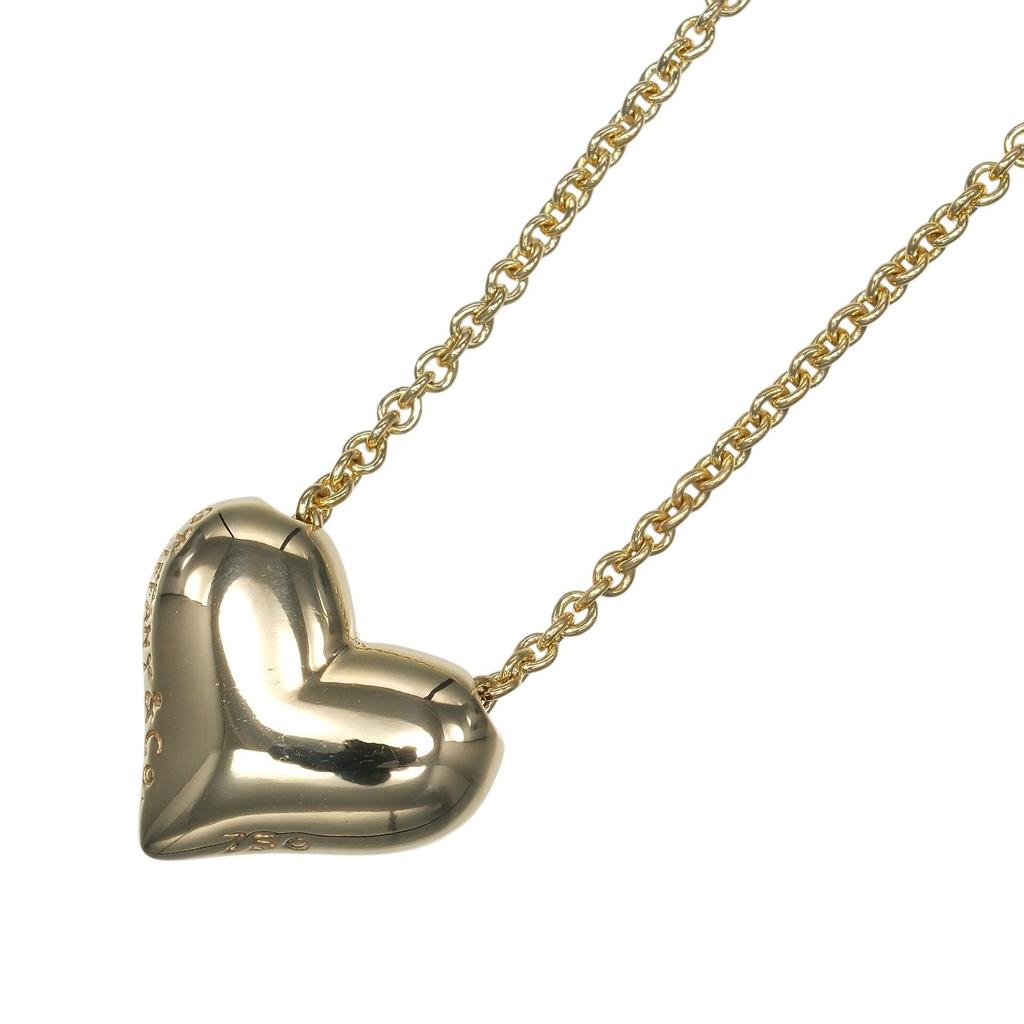 TIFFANY&Co. Pintide Heart Necklace K18 yellow gold 7.61g Women Used