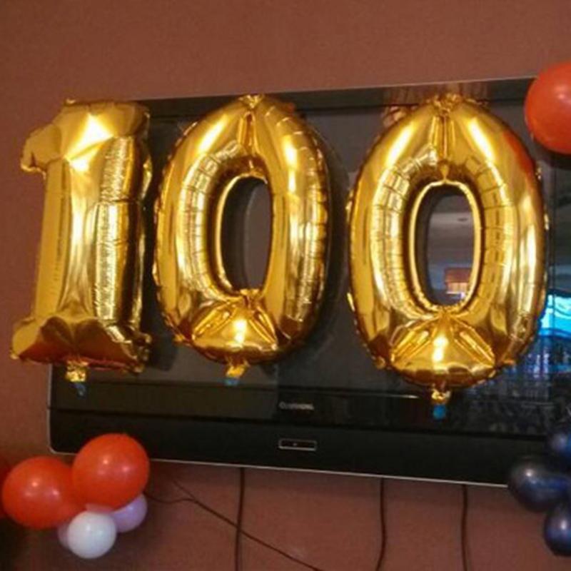 16palcový narozeninový večírek číslo 0-9 korunkové balónky fóliové balónky růžová modrá svatební dekorace miminko