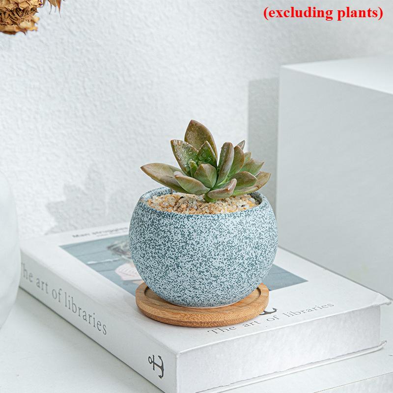 1pc Cute Flower Pot Creative Succulent Planters Ceramic Home Gardening Pots Indoor Outdoor Planters, Ceramic Pots for Plants