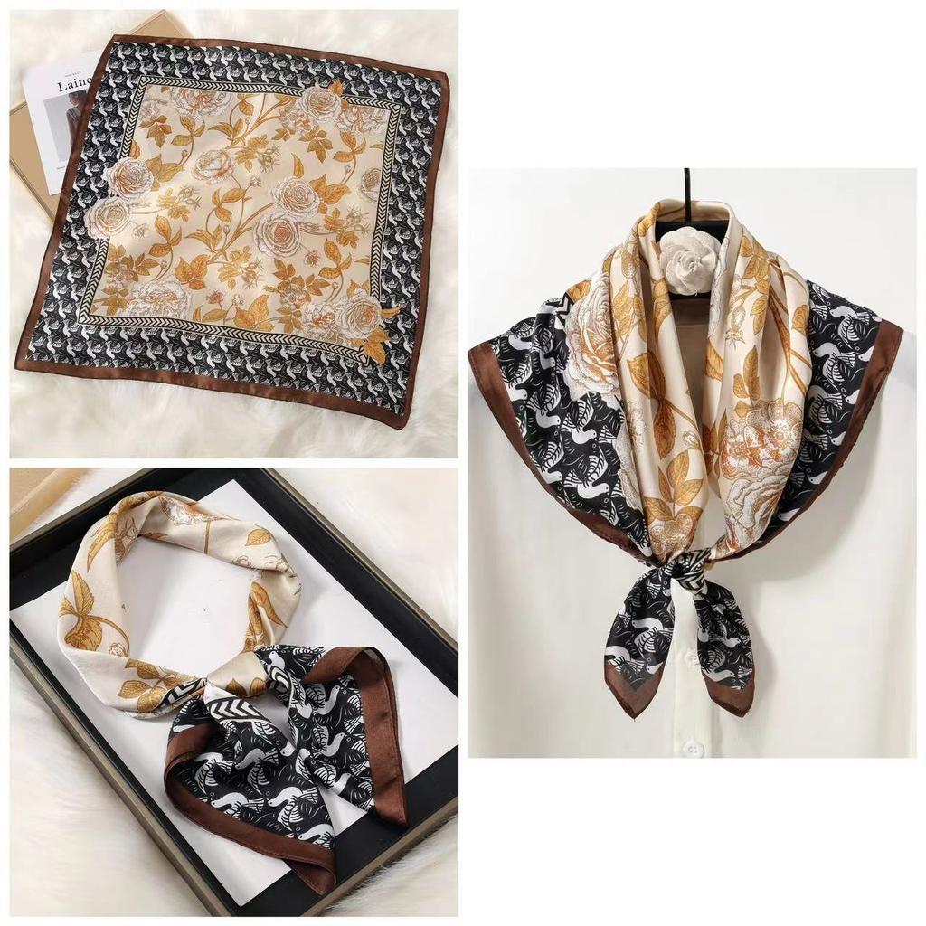 Eleganti Foulard di Seta da Donna Con Centinaia di Camicie, Assistenti di Volo, Decorazione Professionale, Protezione del Collo, Foulard, 70 Foulard Quadrati Piccoli.