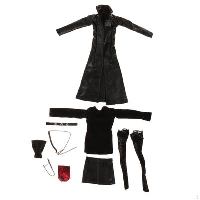 1:6 Female Leather Jacket Set Action Figure Accessories Clothing 12 Inch Collectable