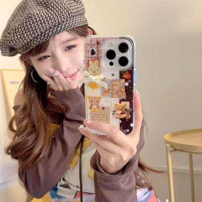 Rilakkuma Autumn Journal Protective Case for iPhone 13/14/15/16 Pro Max & Apple 17 Pro