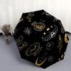 1pc Astrology esotericismOpen/Close Umbrella-Windproof, Compact Travel Umbrella, Sturdy 8-Rib Shaft, Outdoor Accessory, 1042