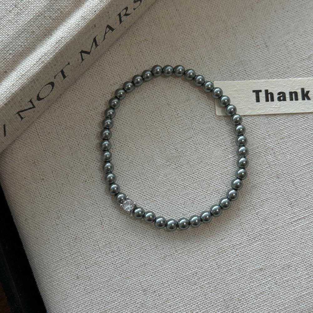 

Ретро Легкая Роскошь Браслет из Пресноводного Жемчуга Нишевый Универсальный Высококлассный Браслет Простые Темпераментные Украшения Женские