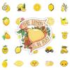 60/120 Pcs Cartoon Lemon Doodle Stickers for DIY File Holder Skateboard Suitcase Lunch Box Fridge Cabinet Decals