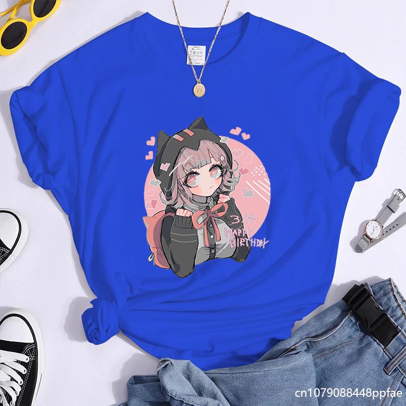 Cute Anime Harajuku Pattern Printed T-Shirt Women's Outdoor Casual High Quality T-Shirt Anime Women's T-Shirt Tops