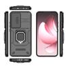For Oppo Reno13 Pro 5G Case PC + TPU Kickstand Phone Protector with Lens Cover